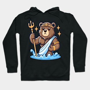 Bear Greek God Poseidon Hoodie